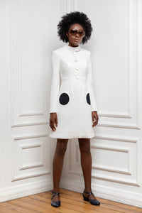 MARMALADE Classic Style Coat with Circle Pockets
