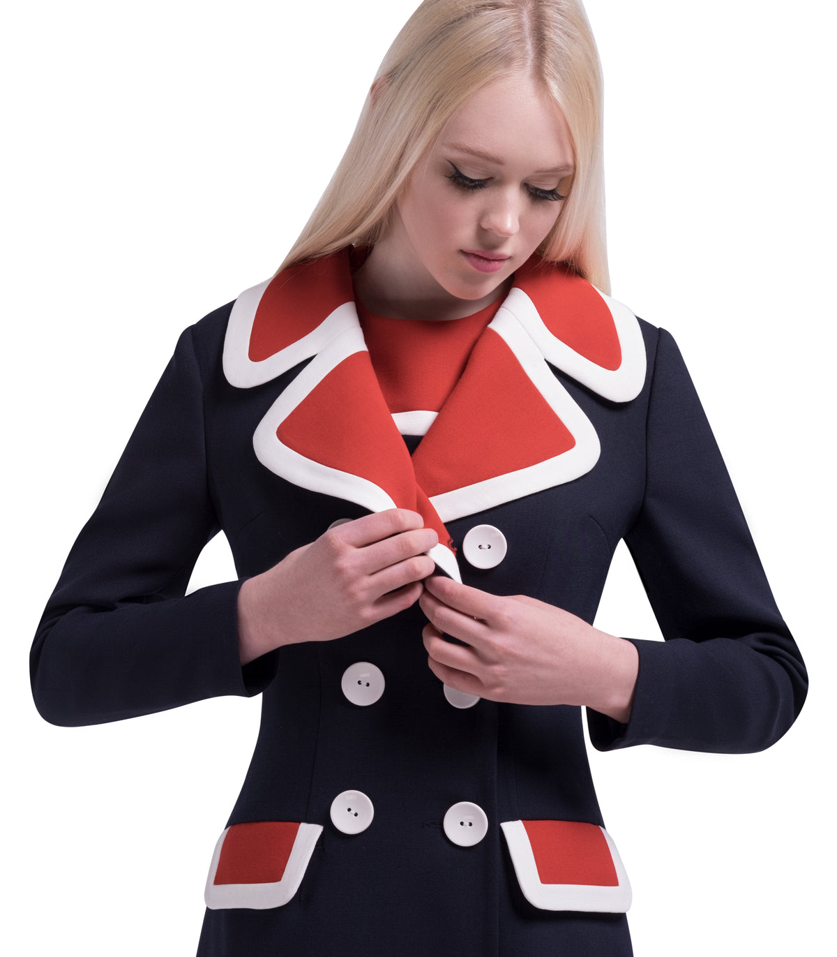 MARMALADE 60s Mod Autumn Double Breasted Coat