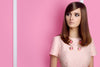 MARMALADE Retro Style Pink Dot Jacquard Dress