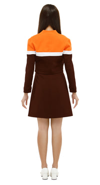 Retro Seventies Cropped Jacket with Ring-Pull Zipper