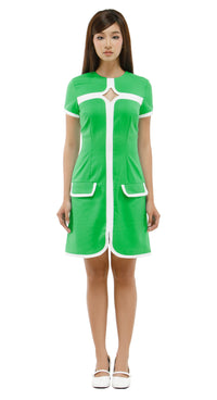 60s Style Diamond Cutout Dress