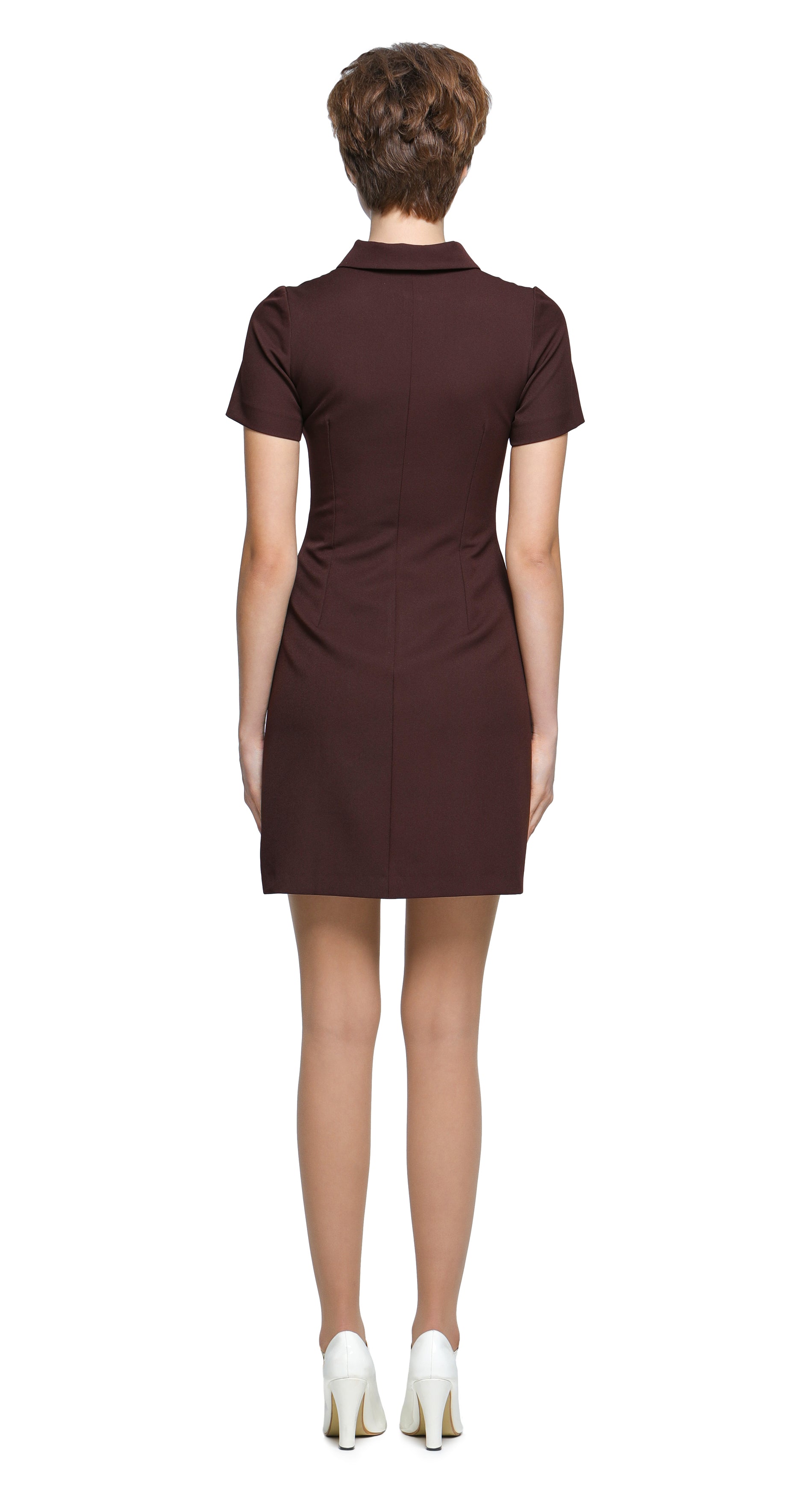 MARMALADE 90s Britpop Inspired Brown Red Yellow White Dress with Front Marmalade shop
