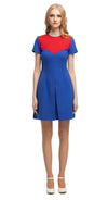 MARMALADE 60s Style Navy Blue/Red Dress
