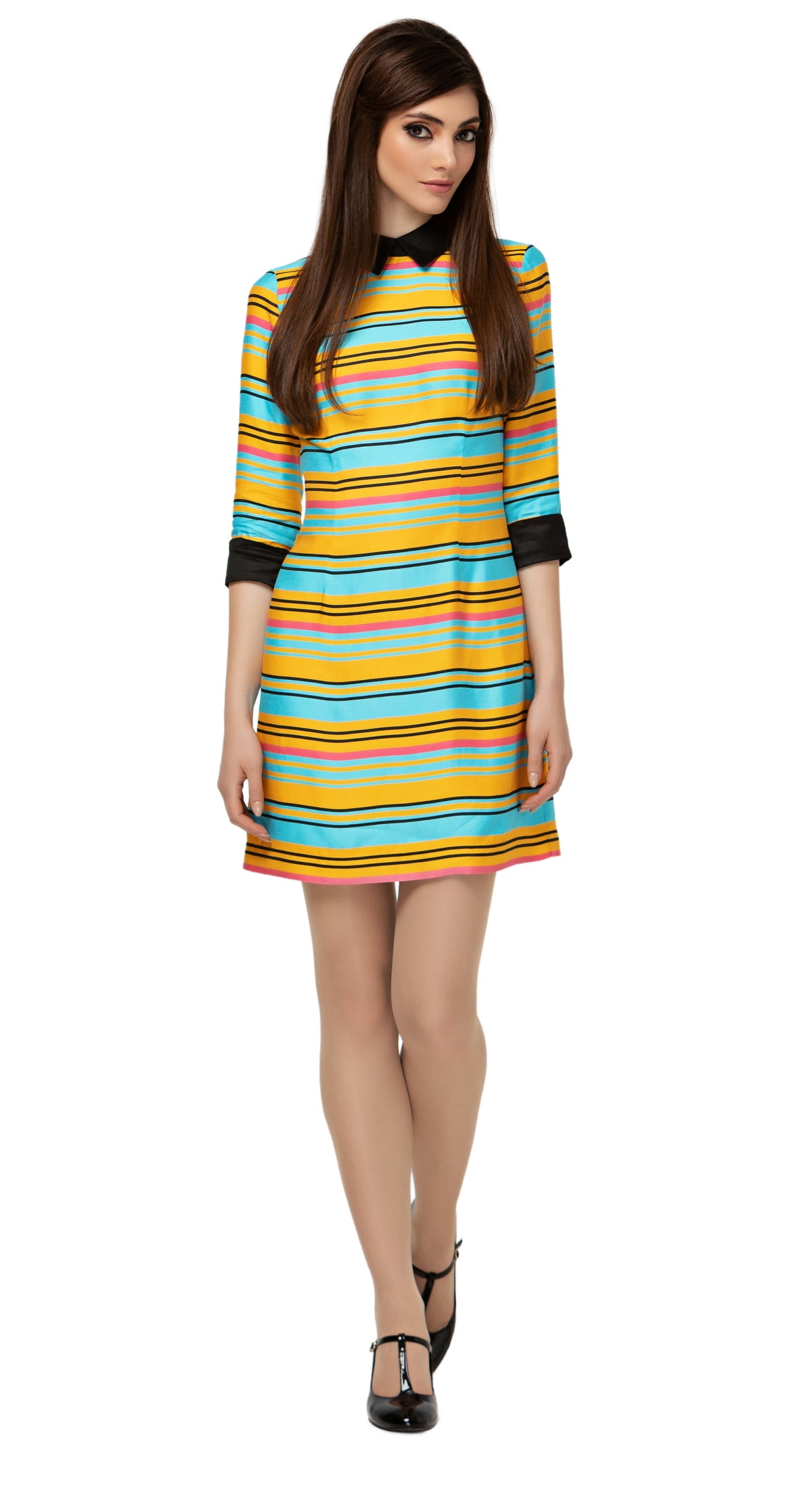 MARMALADE Retro Style Striped Dress: SIZE XS